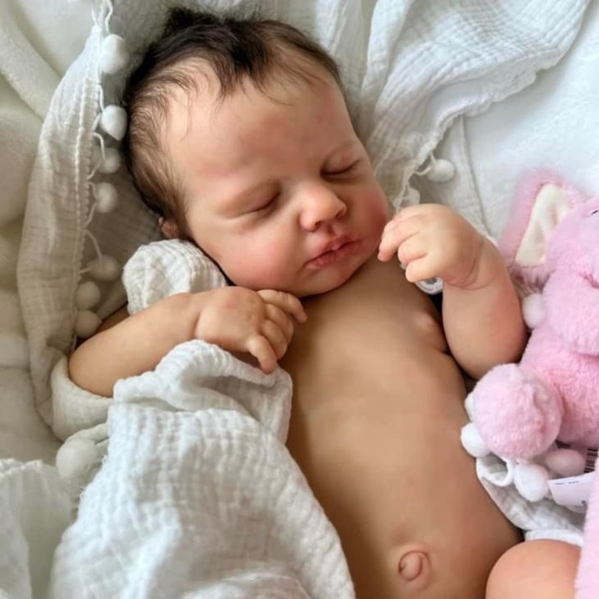 reborn baby doll silicone 48cm Realistic Full Silicone Reborn Doll Cross-Border Dolls realistic newborn ww1