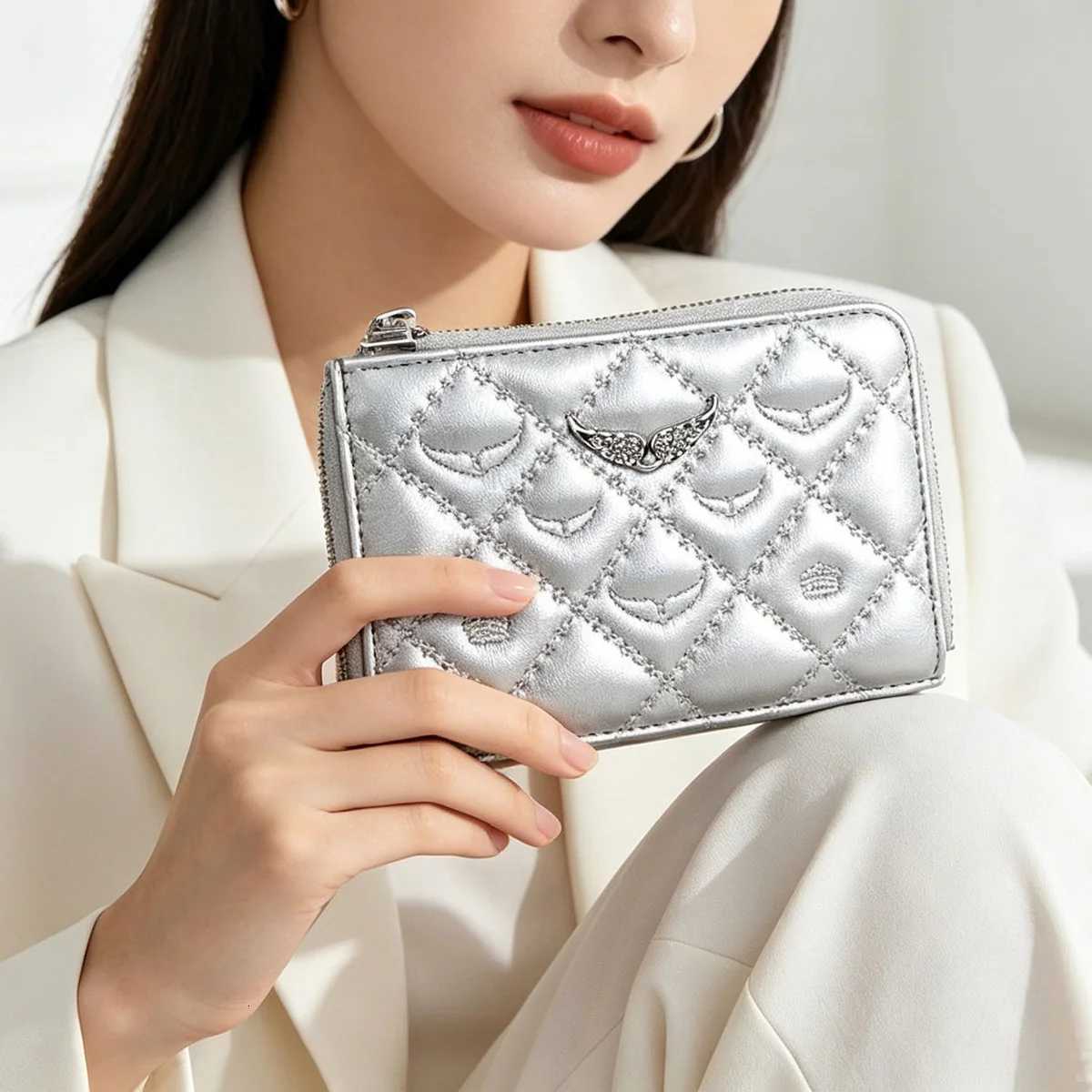 Classic Fashionable Luxury Wallet Brand Multi Slot Mini Coin Zip Card Holder Women PU Leather Purses for Woman Portable Daily L260818 - view 5