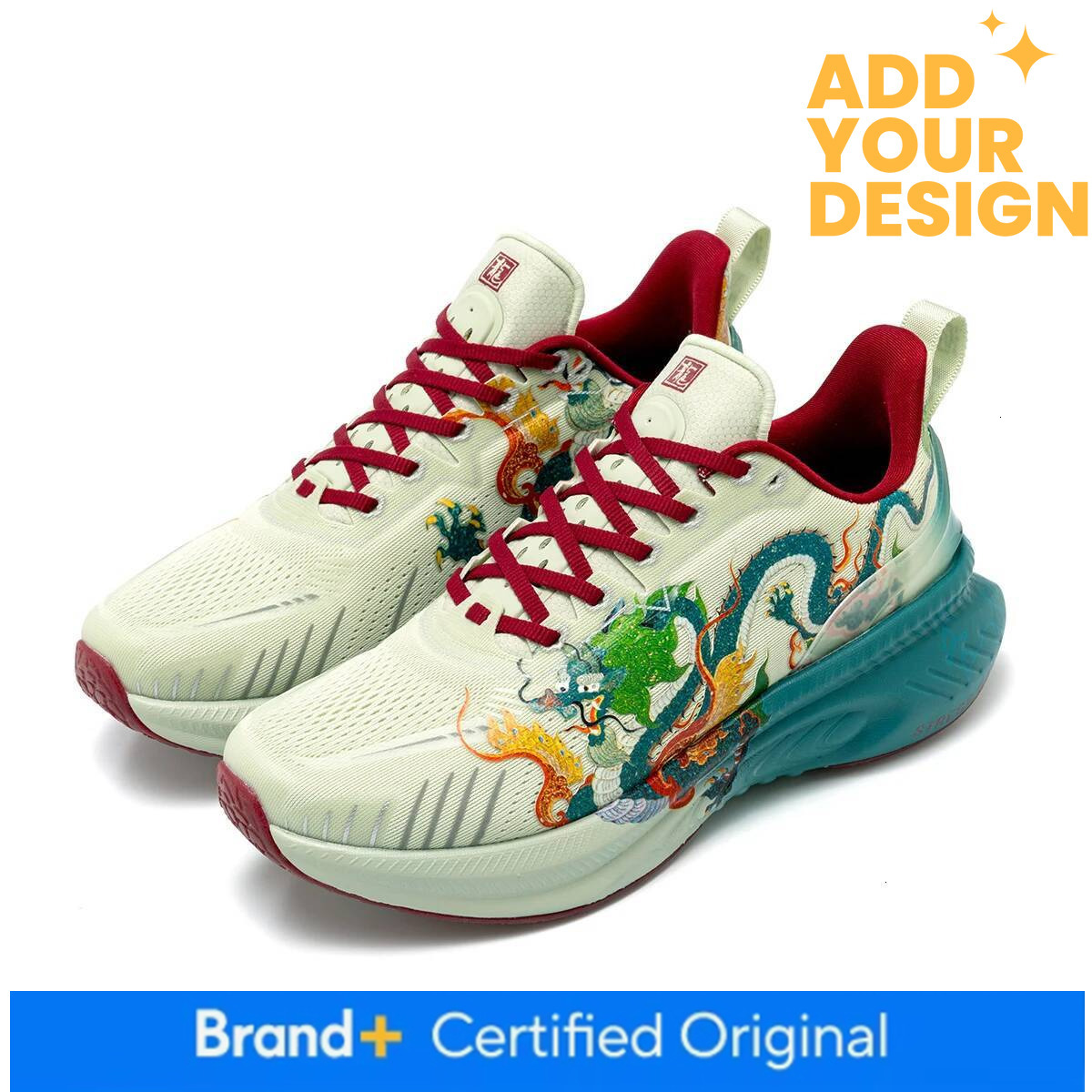 ONEMIX Original Man Sneakers Loong Women's Sports Trainers Luxury Comfortable Traditional Chinese Style Running Shoes - view 5