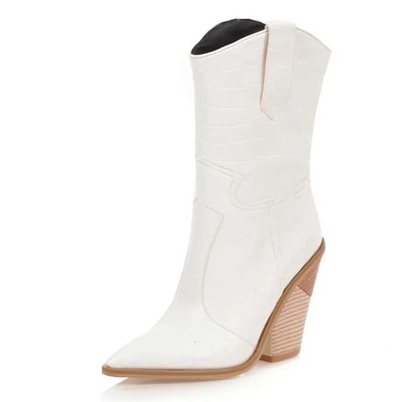 Scales Pattern Leather Boots Fish Women Custom Pointed Toe Thick High Heel Ladies Ankle Boots Fashion Dress Shoes Women WSH3463 H260818 - view 3
