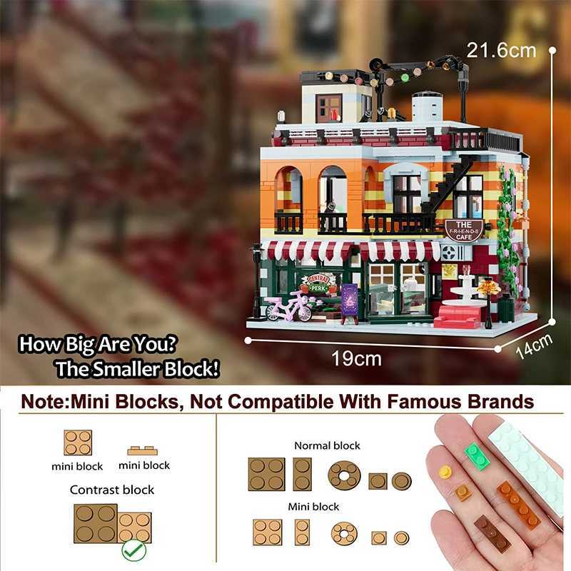 Central Perk Cafe House Modular Buidling Block MOC Friendship Home Gathering Assembly Architecture Sets For Adults Holiday Gifts Z260818 - view 7