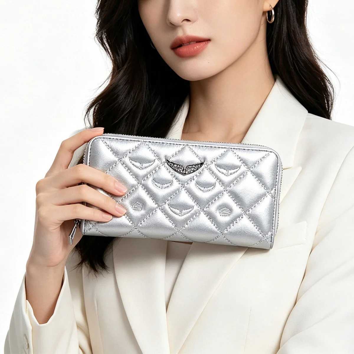 Classic Fashionable Luxury Wallet Brand Multi Slot Mini Coin Zip Card Holder Women PU Leather Purses for Woman Portable Daily L260818 - view 3