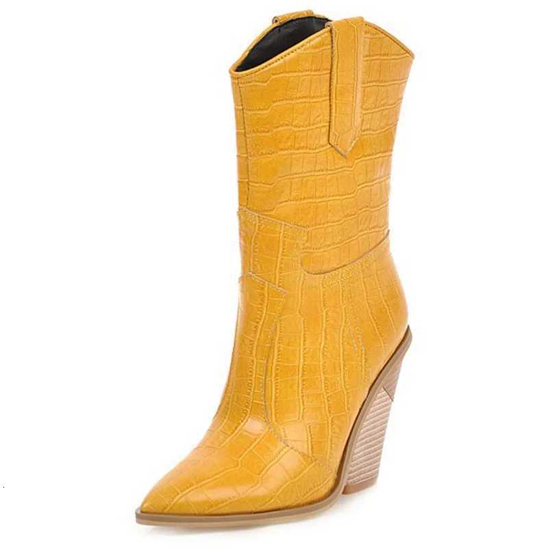 Scales Pattern Leather Boots Fish Women Custom Pointed Toe Thick High Heel Ladies Ankle Boots Fashion Dress Shoes Women WSH3463 H260818 - view 4