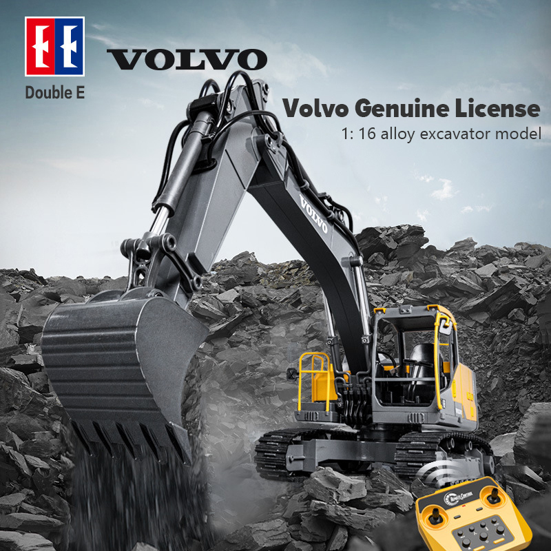 Double E E598 1:16 Excavator 17CH Dual Mode Engineering RC Car Electric Construction Vehicle Model Children's Adult Toys 26Y0819