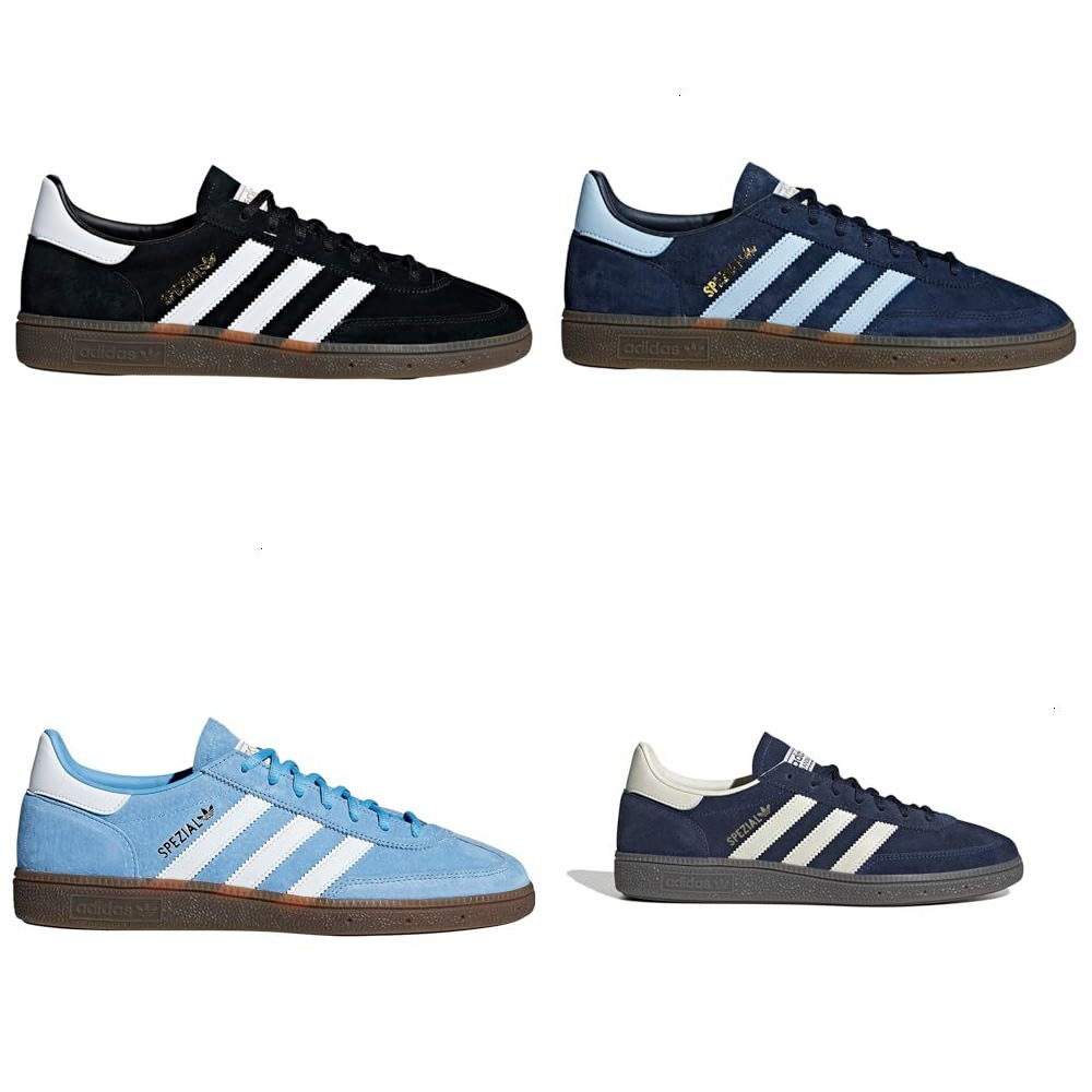 Adidas Uomo Pallamano Spezial Lace Up Scarpe Da Ginnastica Casual - Nero