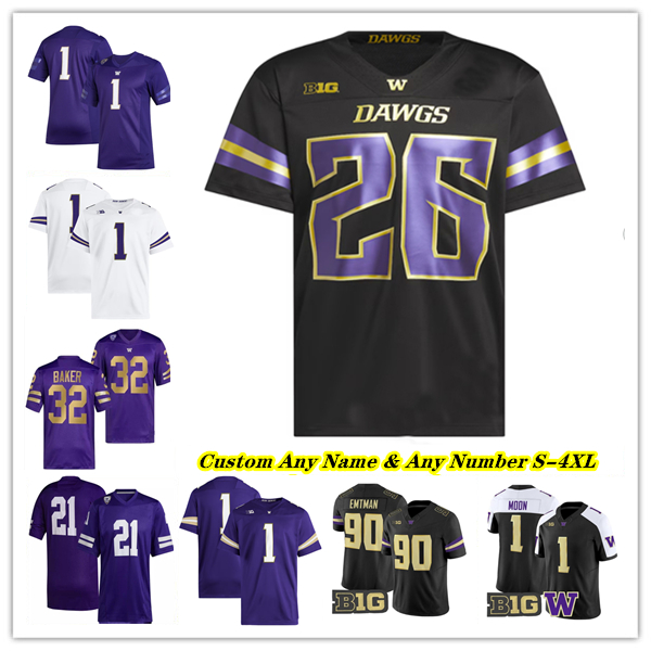 Maglia Da Calcio Demond Williams Jr. Washingtons Huskies Trey Cooley Jayden Lim…
