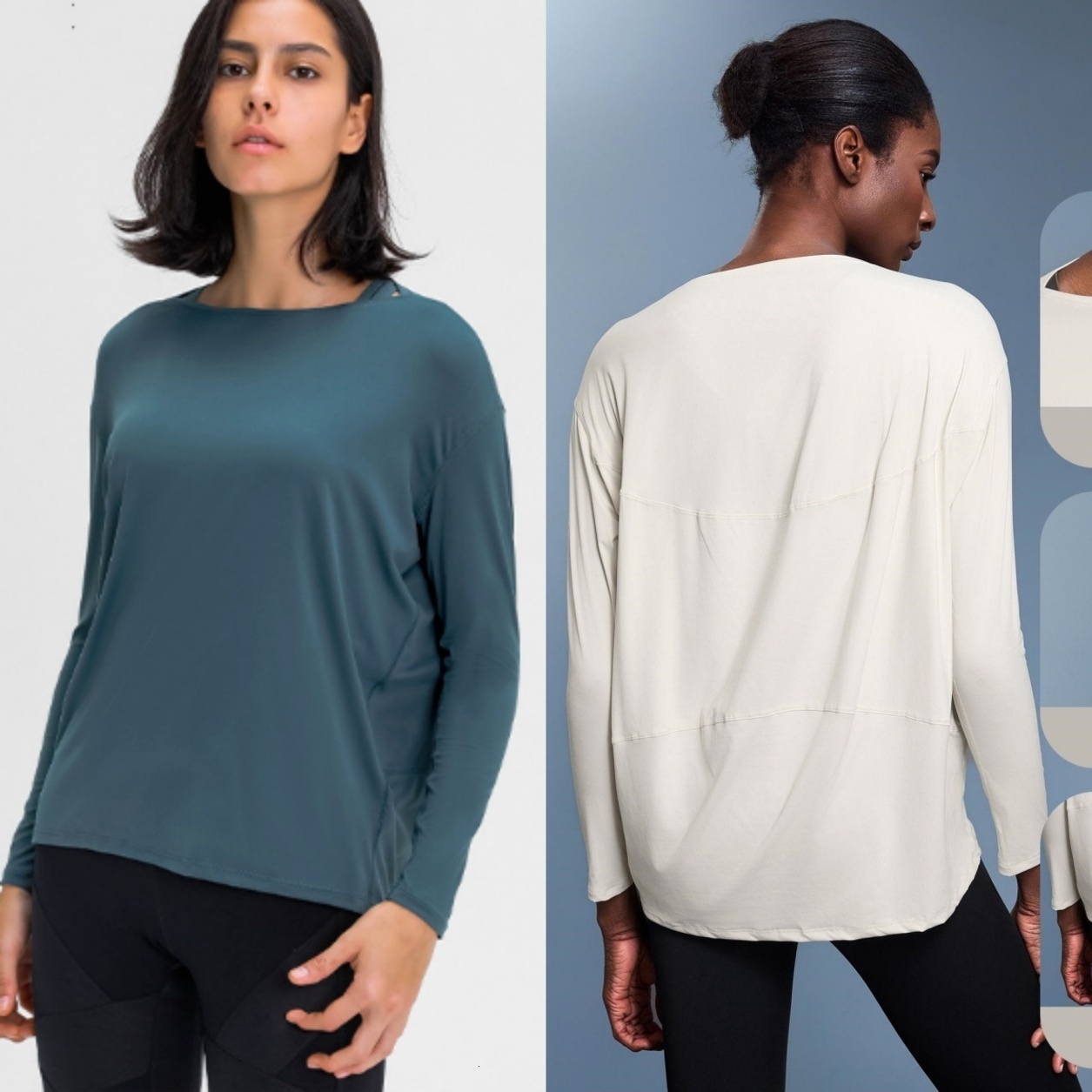 Stretchy Yoga Wear New Women Shirts Casual Soft Breathable Joker Loose Quick Drying Long Sleeved * Shirt Breathable Fashion Top Fitness Clothes Sports - view 3