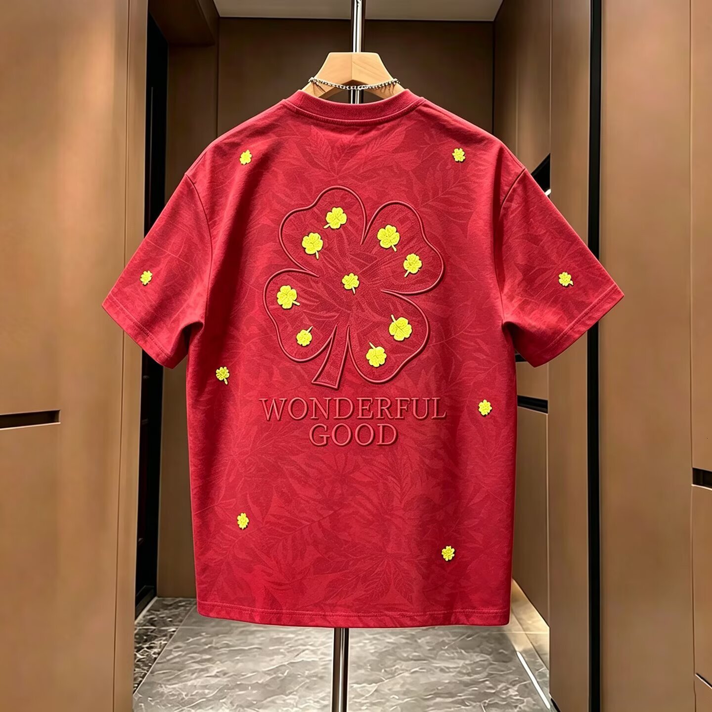 Thick-stitched Short-sleeved T-shirt Designed By The Designer Featuring Trendy And Versatile Style It Is A New Summer Collection For The Design Is Rel - view 4