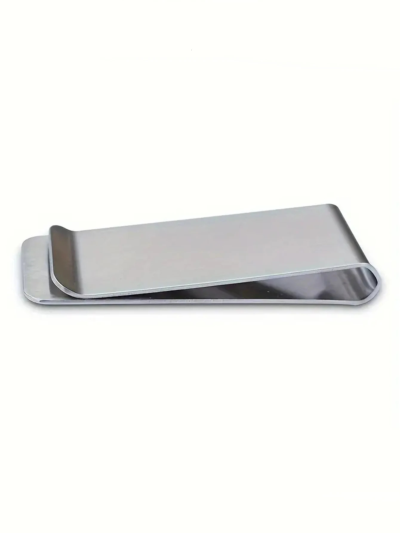 Minimalist Solid Color Stainless Steel Mens Mini Wallet Metal Ultrathin Cash Clip Compact Portable Wallet Clip Unisex 260820