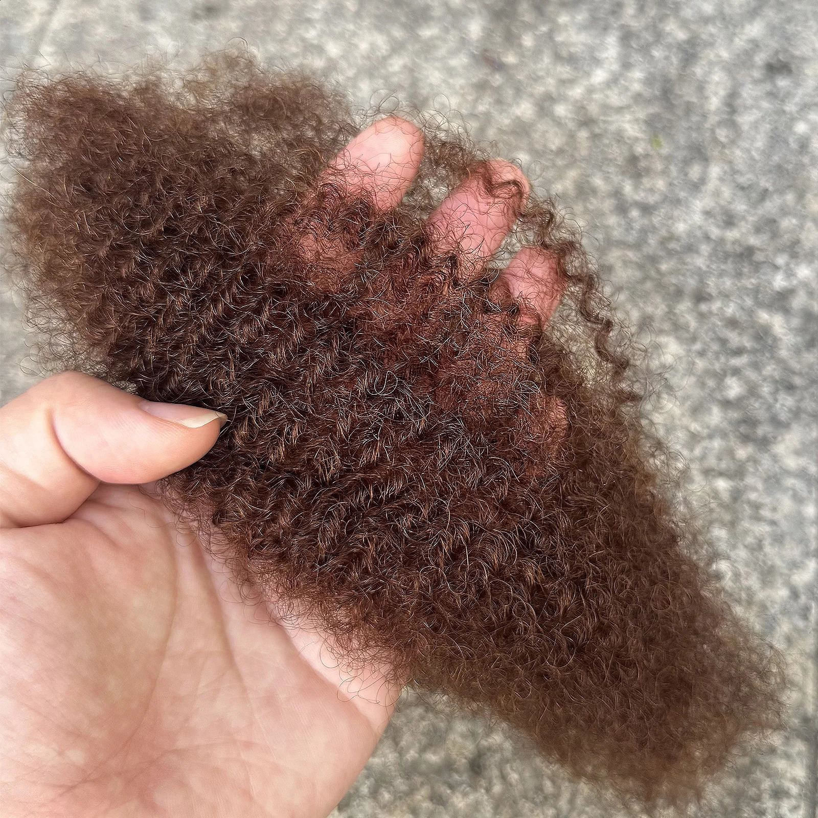 10-18inch Afro Kinky Bulk Human Hair Colored for Braiding Twist Peruvian QVR Remy Hair Dreadlock African Braids Hair 260819 - view 3