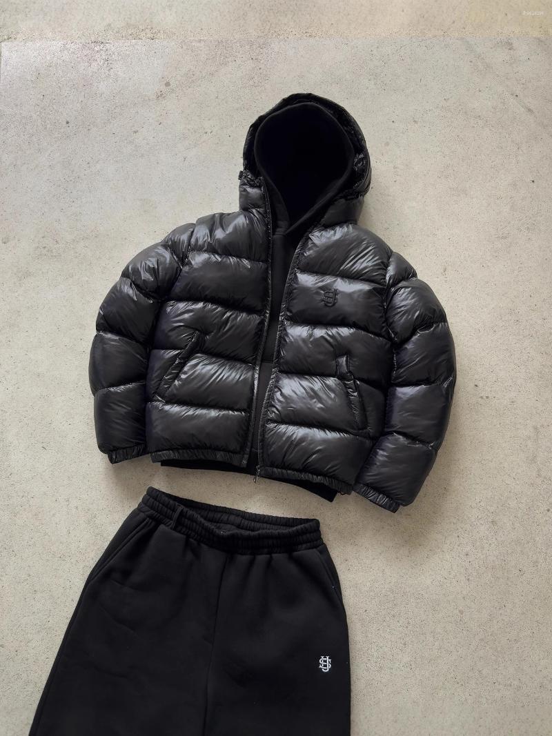 Men's Down Autumn And Winter Letter Embroidery American Street Style Women's Cotton Jacket - view 3
