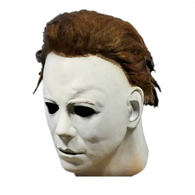 Cosplay Michael Myers Party Masks for Latex Full Head Scary Horror Murderer for Adult Halloween stage performance April Fools L260820DCM8 - view 3