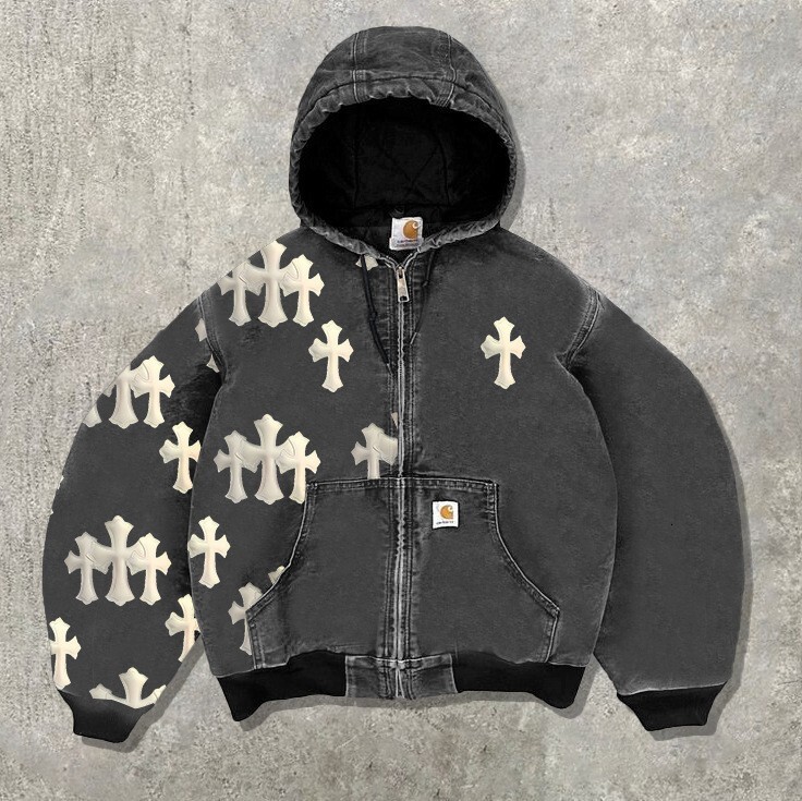 Luxury Brand Designer Clothes European And American Spring Trend New Clothing 3D Sweatshirt Casual Hoodie Digital Print Cardigan Men's FleeceLine - view 4