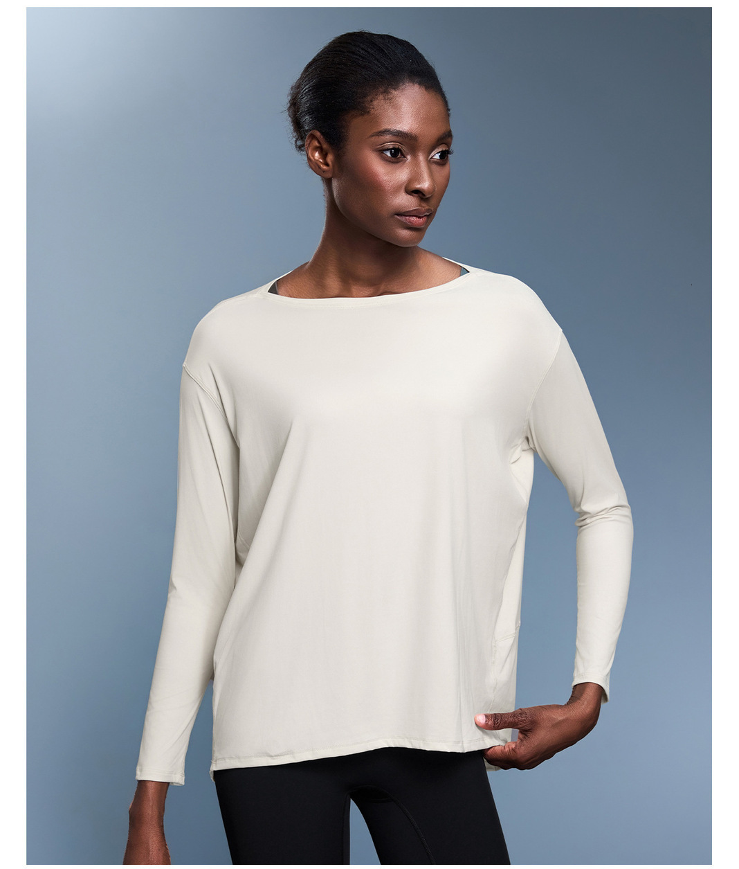 Stretchy Yoga Wear New Women Shirts Casual Soft Breathable Joker Loose Quick Drying Long Sleeved * Shirt Breathable Fashion Top Fitness Clothes Sports - view 5
