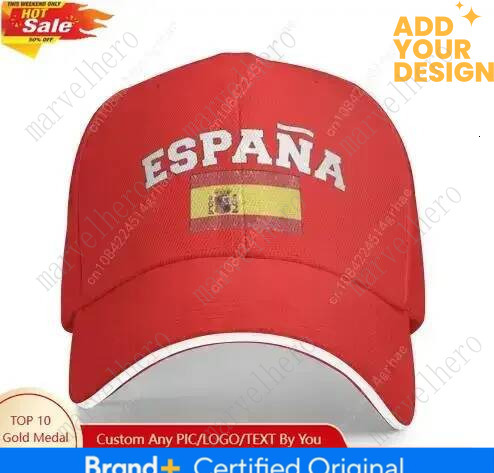Espana Flag of Spain Spanish Hats for Mens Womens Baseball Caps Casquette Denim Adult Unisex Four Seasons Casual