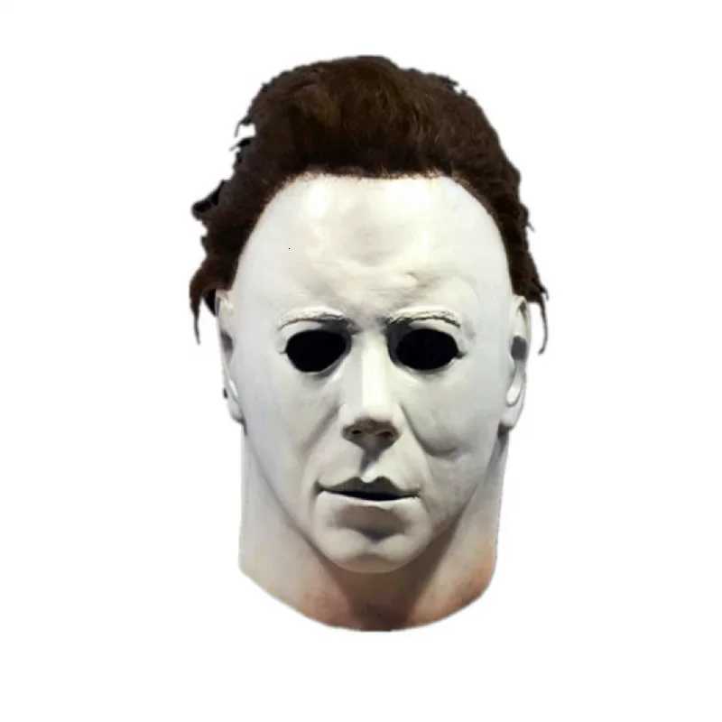 Cosplay Michael Myers Party Masks for Latex Full Head Scary Horror Murderer for Adult Halloween stage performance April Fools L260820DCM8 - view 5