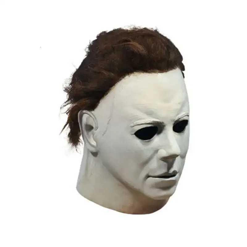 Cosplay Michael Myers Party Masks for Latex Full Head Scary Horror Murderer for Adult Halloween stage performance April Fools L260820DCM8 - view 4