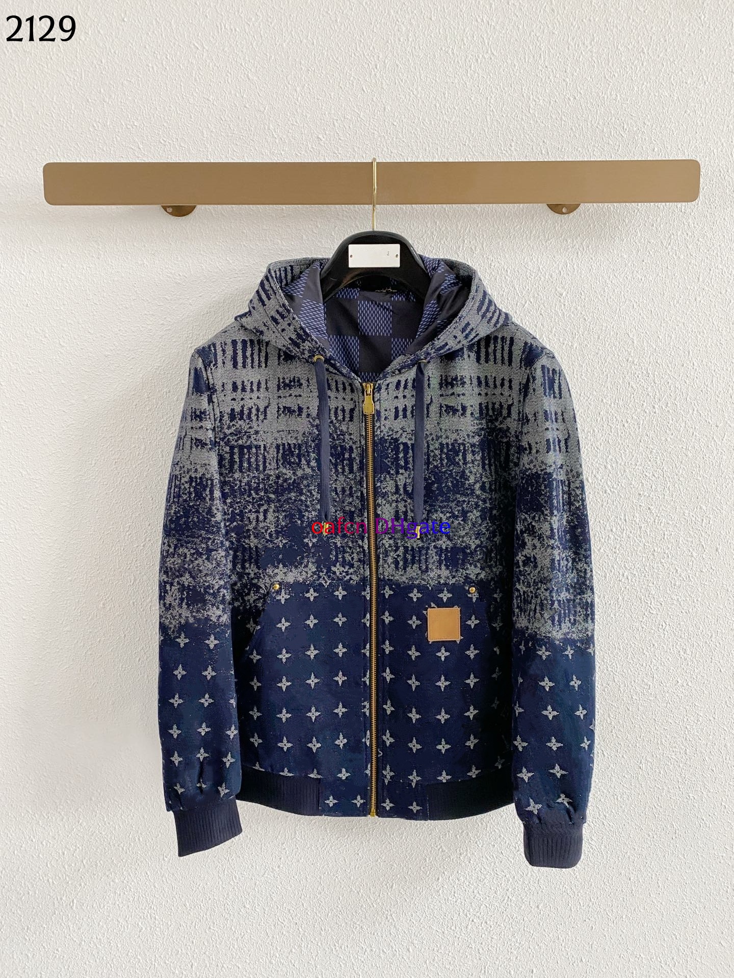 Giacca Di Jeans Giacca Firmata Giacca A Vento Ricamo Con Lettere Retro Lavato G…