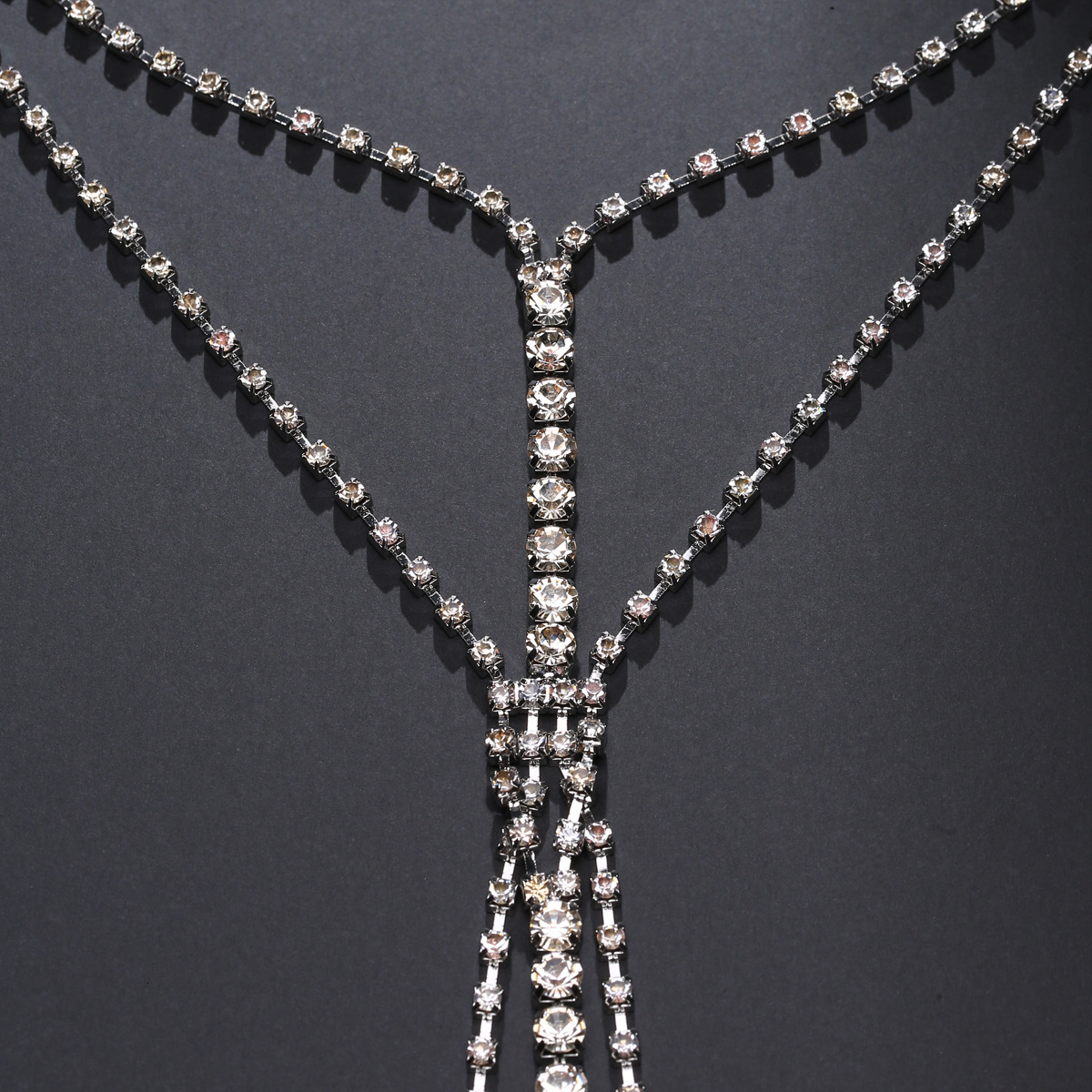 New foreign trade model exaggerated rhinestone chain simple - view 5
