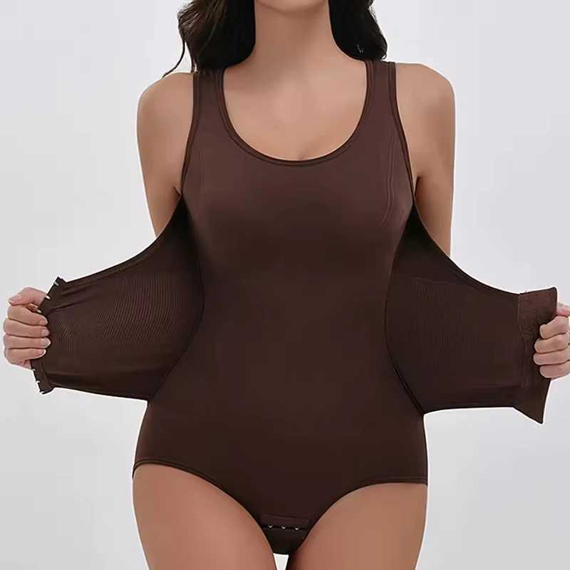 Aishang Bodysuit Shapewear with Zipper Belt Women Tummy Control Faja Full Body Shaper Waist Trainer Slimming Cincher Corset Tops L260820 - view 6