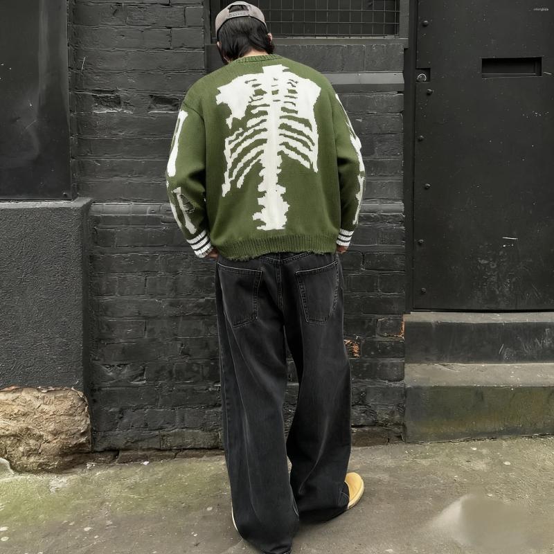 Men' s Sweaters Kapital Sweater Cross Bone Frame Distres - view 3