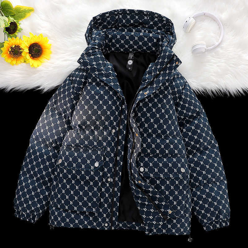 Supzoom 2025 New Arrival Print Bread Suit Hooded Winter Cotton Couple Cold Clothes Hooded Casual Mens Jackets And Coats M251202 - view 4