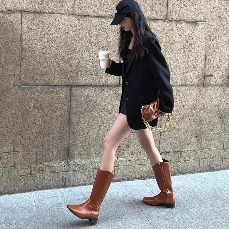 Spring Autumn Black Blazers for Women Fashion Streetwear Single-Breasted Small Suit Jacket Casual Loose Long Sleeve Outerwear 260821 - view 5