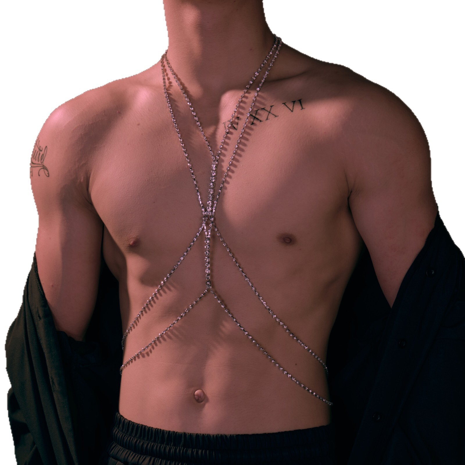 New foreign trade model exaggerated rhinestone chain simple - view 6