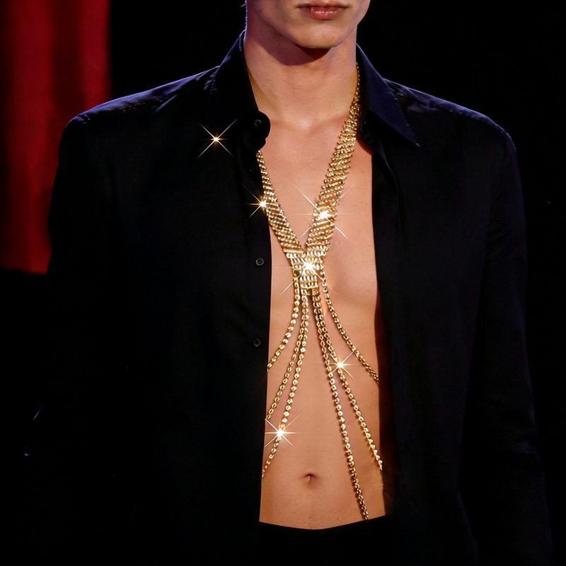 New European and American cross border sexy rhinestone body