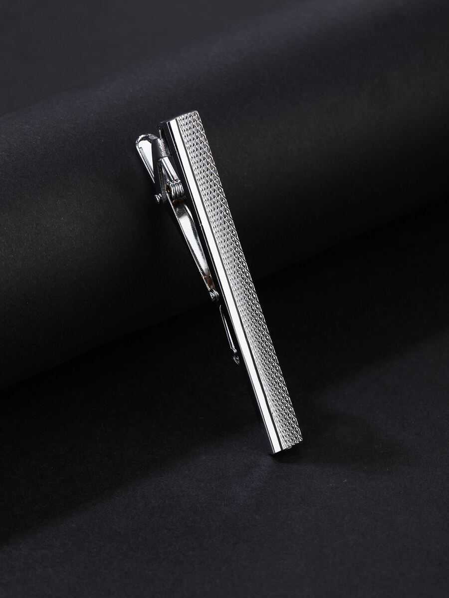 Fashionable and Popular Men Textured Tie Clip Copper for Jewelry Gift and for a Stylish Look H260822