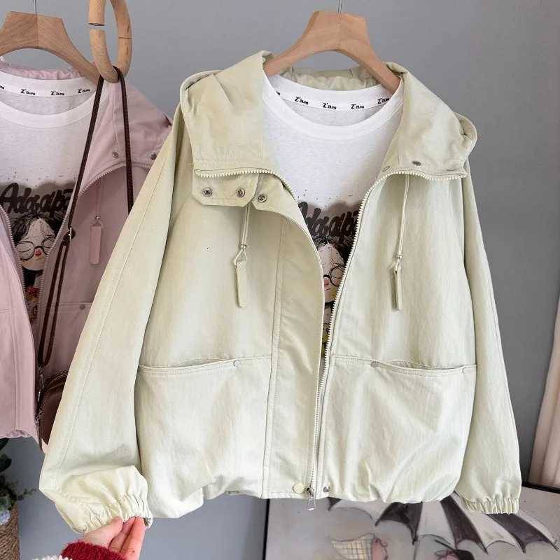 Fashion High Quality Hooded Jacket Women's Coat Spring Autumn New 2026 Korean Loose Jacket Casual All-match Top Ladies OutwearT260822 - view 5