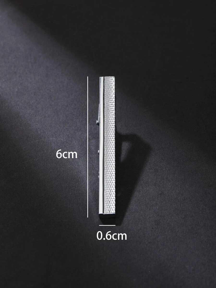 Fashionable and Popular Men Textured Tie Clip Copper for Jewelry Gift and for a Stylish Look H260822