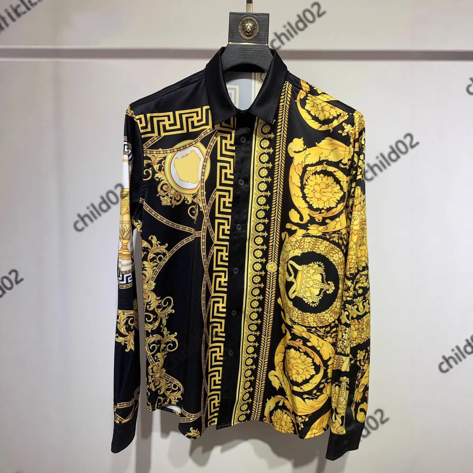 2026 Pleated Shirt with 3D Digital Collar Print Stylish Plus Size Loose Fit Single-Breasted Summer 260601 - view 4