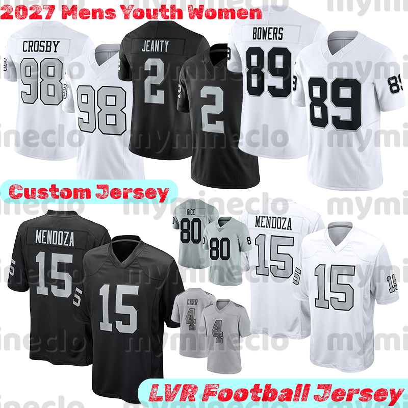 Maglia Las Vegass Raiderss Maxx Crosby Raidersjersey Fernando Mendoza Brock Bow…