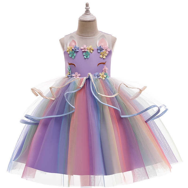 Pokemon Unicorn short skirt tutu skirt children's dress girls' princess dress children's clothing L2608214E5V