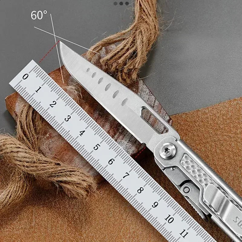 SWISS TECH 11 in 1 Mini Multitool Knife Folding EDC Outdoor Camping Survival Tools Scissors Screwdriver Multi Tool with Clip 260822 - view 7