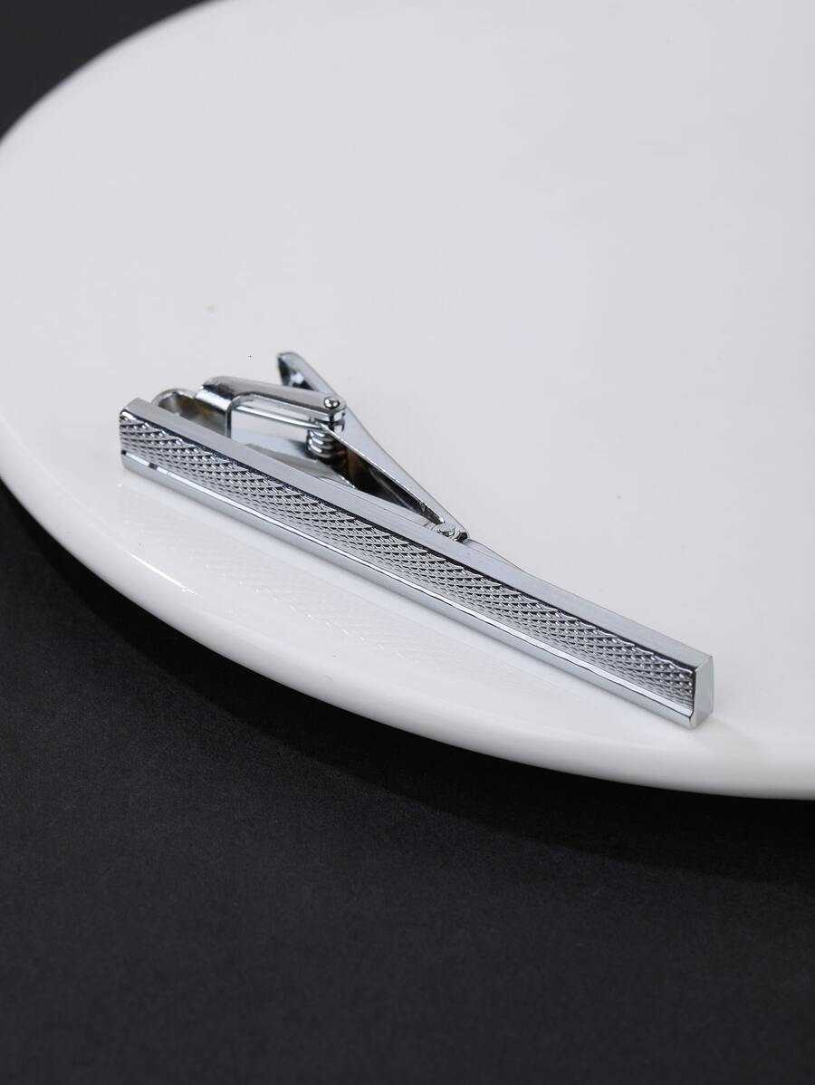 Fashionable and Popular Men Textured Tie Clip Copper for Jewelry Gift and for a Stylish Look H260822