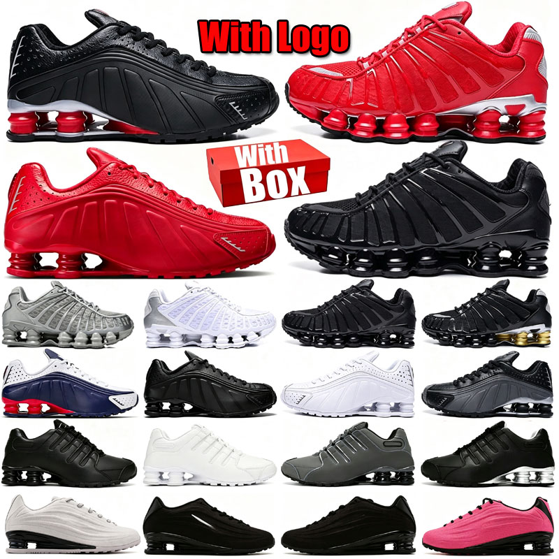 Shox TL Scarpe Uomo Donna Colonne Nere Dorate Antiscivolo Ammortizzate RetrÃ² R…