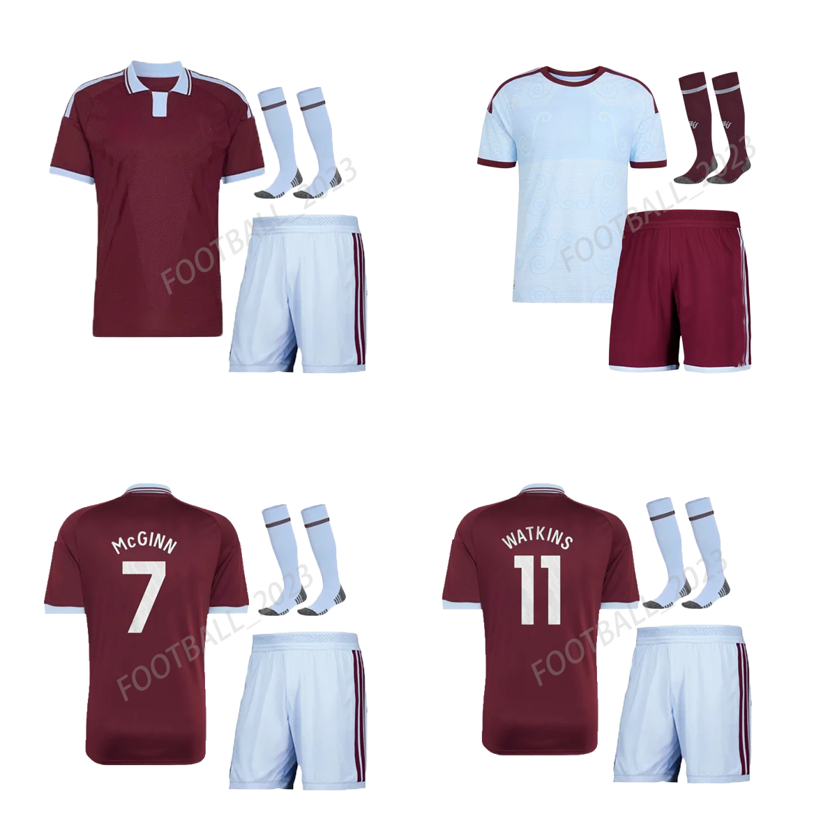 2627 Kit Da Calcio Per Bambini Maglia Da Calcio Astonn Villla 2026