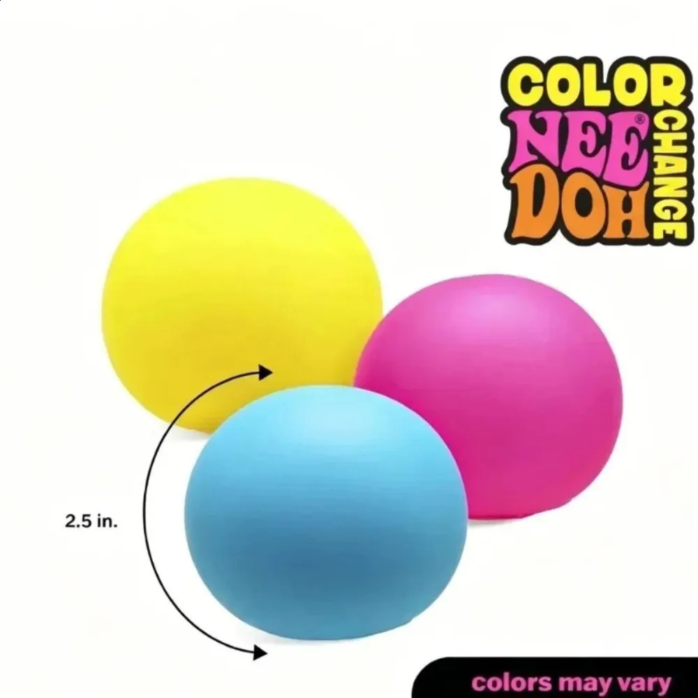 Schylling needoh extrude Color Change Sensory Stress Relief Balls Relieves Anxiety Fidget Squishy Toy bind box Gift 260822 - view 5