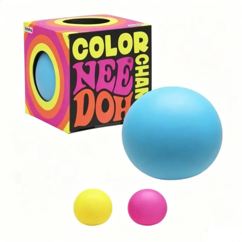 Schylling needoh extrude Color Change Sensory Stress Relief Balls Relieves Anxiety Fidget Squishy Toy bind box Gift 260822 - view 3