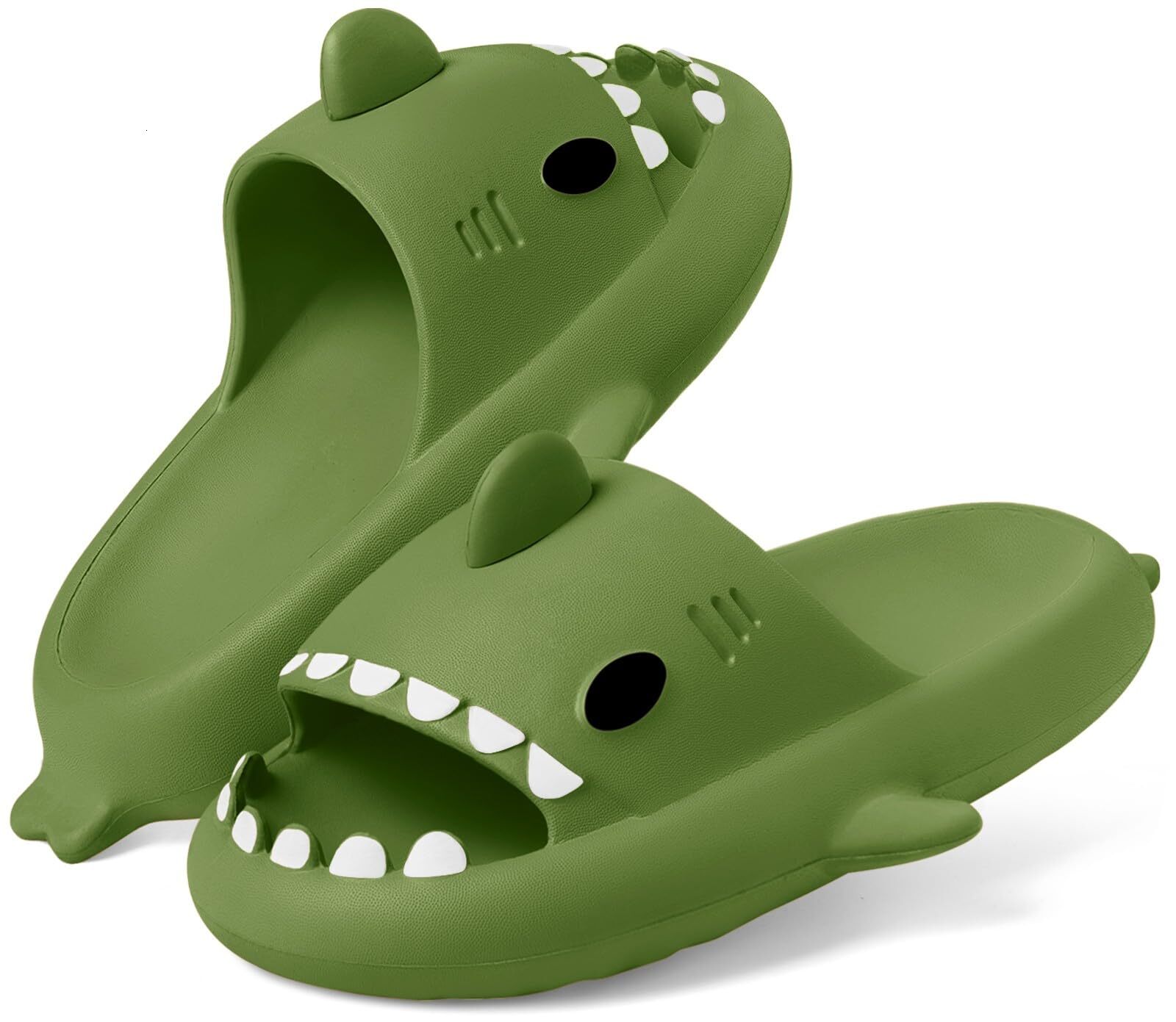 SmilePoP Fashion Men Shark Slides Cute Women Cloud Slippers Summer Outdoor Anti-Slip Pool Shower Shoes Soft Unisex Beach Sandals - view 6
