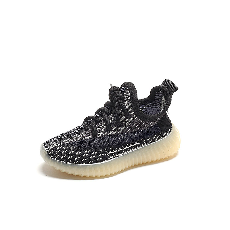 Free shipping luxury Children's sports shoes fly woven breathable mesh shoes casual shoes with soft soles - view 7