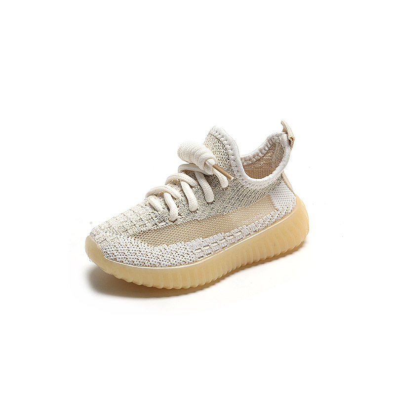 Free shipping luxury Children's sports shoes fly woven breathable mesh shoes casual shoes with soft soles - view 6
