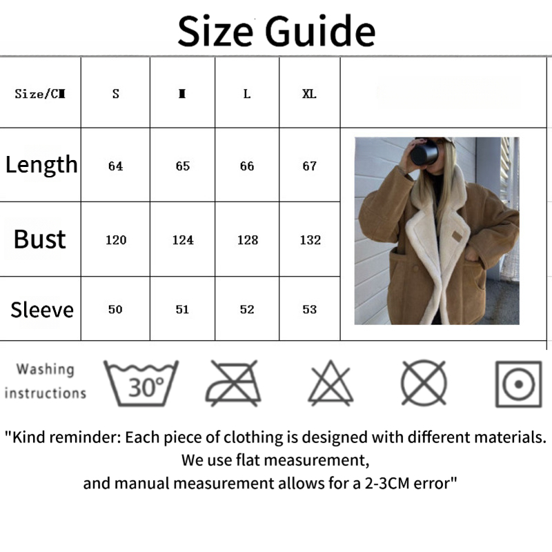 Jacket Women Designer Clothes Fashionable Lapel Design Women's Loose Plush Warm Retro Jacket Suitable For Various Outdoor Travel Scenarios Daily  - view 6