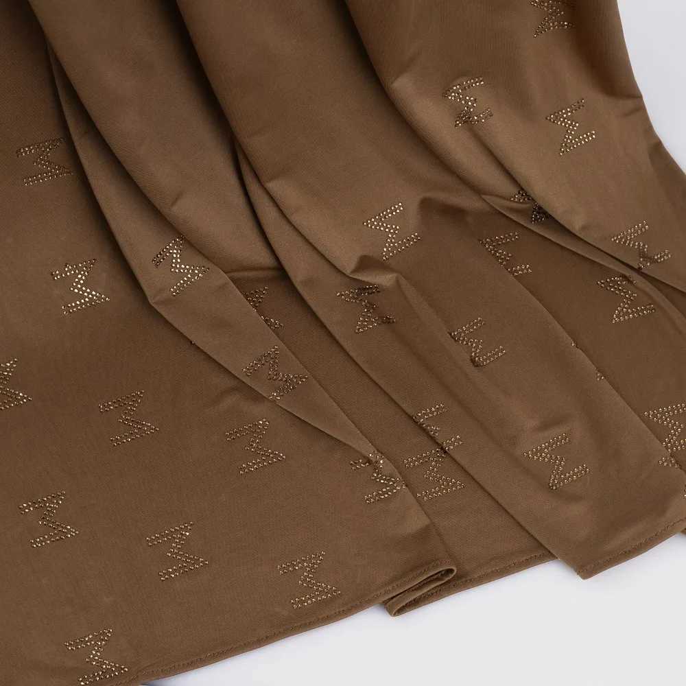 Scarf Premium Liquid Jersey Hijabs M Hot Diamond Soft Shawl Head Wrap for Women Muslim Fashion Hijiab for Women Turban Ramadan L260824 - view 7