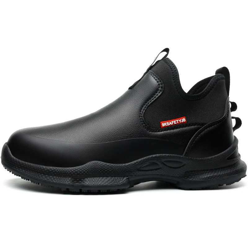kitchen work shoes non anti-skid slip work waterproof boots lightweight Safety shoes for men chef work shoes leather sneakers H260824 - view 7