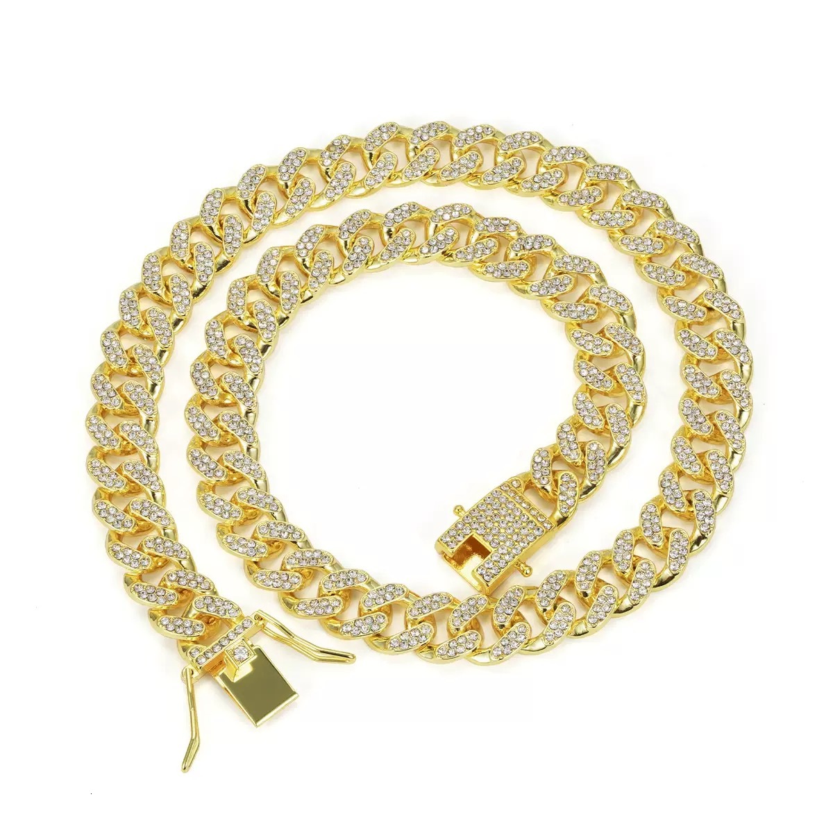 S925 Sterling Silver Full Moissanite Cuban Link Chain Iced Out Men Hip Hop Necklace - view 6