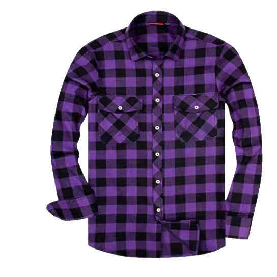 Men's Flannel Brushed Warm Shirt Style Casual Shirt T260824 - view 6