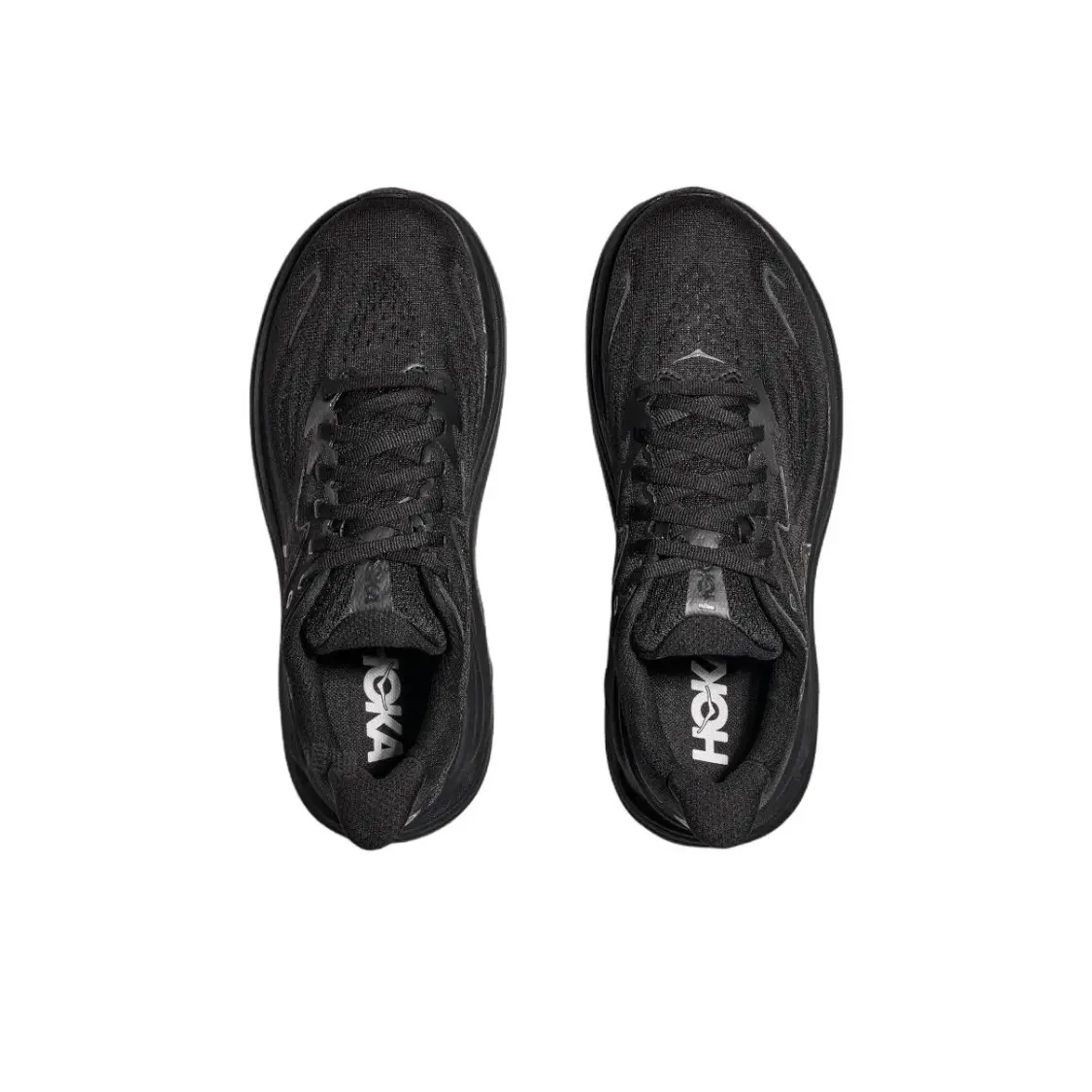 HOKA Clifton 10 Men Women Running Shoes All Black Breathable Mesh Sneakers Cushioning Lightweight Athletic Shoes Outdoor Walking Sports Trainers - view 6